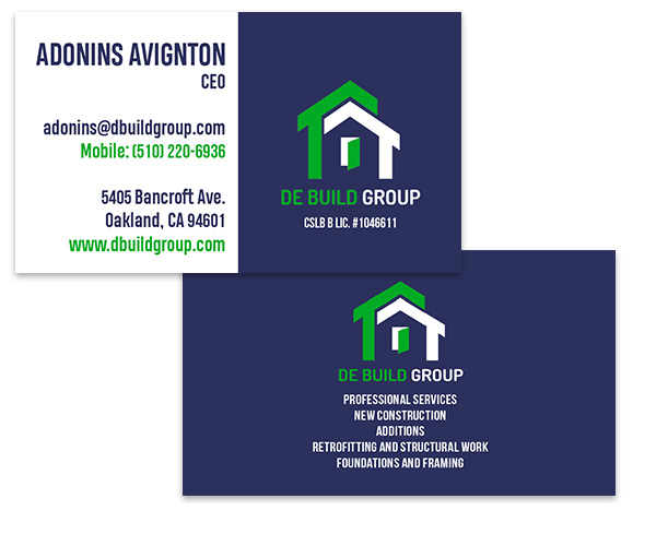 Construction Business Card Design